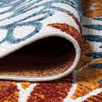 Crisantemo Floral High-low Indoor/outdoor Area Rug